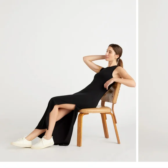 New Quince Tensel Jersey Tank Maxi Dress - Picture 3 of 8